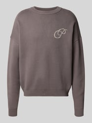 relaxed fit gebreide pullover van puur katoen van PROHIBITED - 2