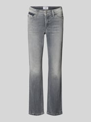 Jeansy z bawełnianej mieszanki, krój slim fit, model 'PIPER' od CAMBIO - 10