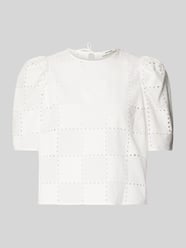 Blouseshirt met broderie anglaise, model 'ELISABETH' van Ivy Oak - 2