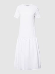 Midi-jurk met ronde hals, model 'SANTOS' van MaxMara Leisure Wit - 41