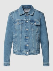 Jeansjack met siernaden van comma Casual Identity Blauw / turquoise - 8