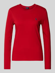 Longsleeve mit Label-Stitching von Polo Ralph Lauren Rot - 40