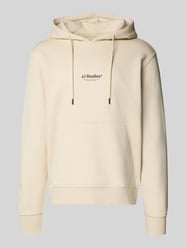 Hoodie mit Label-Print Modell 'SOHO' von JACK & JONES Beige - 46
