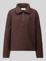 Bluza o kroju oversized z czystej bawełny model 'HAARLEENAA' od ARMEDANGELS - 5