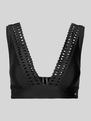Bikini-Oberteil mit Wellensaum Modell 'EYELET' von BOSS - 34