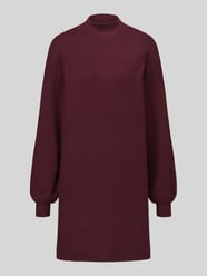 Relaxed Fit Strickkleid aus Viskose-Mix Modell 'NANCY' von VERO MODA Bordeaux - 46