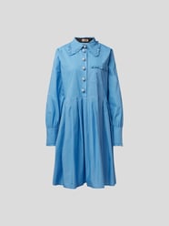 Blusenkleid mit Umlegekragen von Custommade Blau - 5