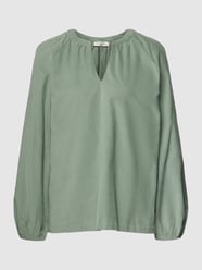 Bluse aus Baumwolle in Cord-Optik mit Raglanärmeln von Christian Berg Woman Grün - 38
