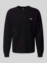 Pullover mit Strukturmuster Modell 'Rartic' von BOSS Green Schwarz - 7