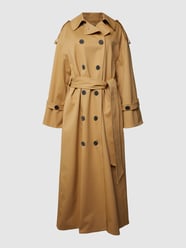 Trenchcoat mit Reverskragen von By Malene Beige - 26