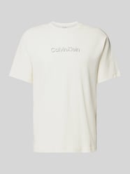 T-Shirt mit Label-Detail von CK Calvin Klein Beige - 27