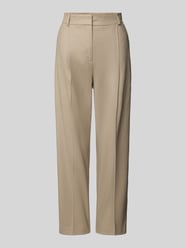 Spodnie lniane o kroju regular fit z wpuszczanymi kieszeniami od Jake*s Collection - 45