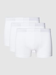 Trunks im unifarbenen Design Modell 'hautnah' im 3er-Pack von Huber Bodywear Weiß - 43