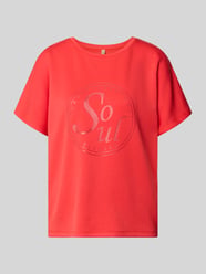t-shirt z nadrukiem z napisem model 'BANU' od Soyaconcept - 2