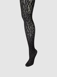 Panty met dierenprint van Wolford Grijs / zwart - 16