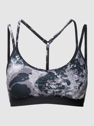 Bustier met all-over motief, model 'ESS' van ADIDAS SPORTSWEAR Zwart - 18