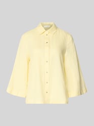 relaxed fit linnen blouse met 3/4-mouw van Christian Berg Woman - 35