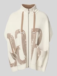 Relaxed fit wollen jack met viscose van monari Beige - 17