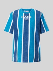 T-Shirt mit Label-Stitching von KARL KANI Blau - 9