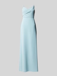 Abendkleid in Wickel-Optik Modell 'BORDEUX' von Vera Wang Bride Blau - 4