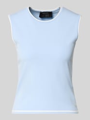 Gebreid shirt van viscosemix in mouwloos design van Marc Cain - 12