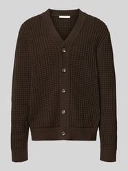 Regular fit gebreid jack van puur katoen, model 'TOM' van SELECTED HOMME - 24