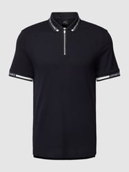 Poloshirt mit Label-Details von ARMANI EXCHANGE Blau - 3