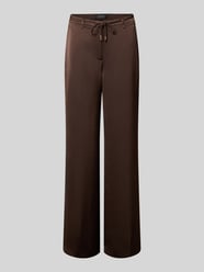 Schimmernde Wide Fit Hose mit Bindegürtel von Marc Cain - 21