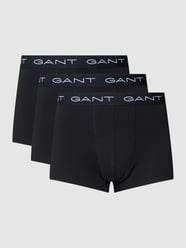 Trunks mit Logo-Stitching im 3er-Pack von Gant Grau / Schwarz - 47