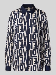 Regular Fit Bluse im Allover-Look von Milano Italy - 12