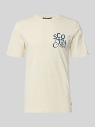 Regular Fit T-Shirt mit Logo-Print von Scotch & Soda Beige - 17