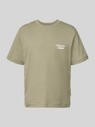 t-shirt z nadrukiem z napisem model 'NORREBRO' od JACK & JONES - 3