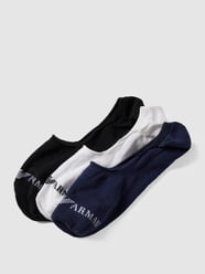 Set van 3 paar kousenvoetjes van Emporio Armani Blauw - 17