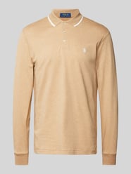 Koszulka polo o kroju slim fit z wyhaftowanym logo od Polo Ralph Lauren Brązowy - 42