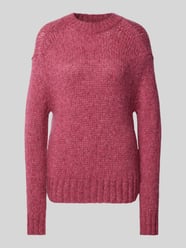 Gebreide pullover met ronde hals van Marc O'Polo Denim Fuchsia - 18