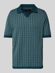 Poloshirt mit gerippten Abschlüssen von MCNEAL Blau - 40