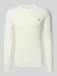 Gebreide pullover met kabelpatroon van Gant - 31