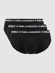 Slip met stretch in set van 3 stuks van Karl Lagerfeld Grijs / zwart - 29
