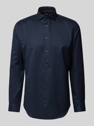 Slim Fit Businesshemd in Premiumqualität von Jake*s Blau - 24