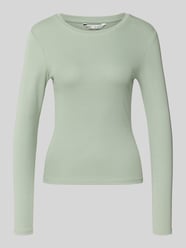 bluzka z długim rękawem o kroju regular fit z mieszanka bawełny model 'RILEY' od ONLY - 25