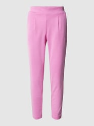 Stoffen broek met bandplooien van ICHI Fuchsia - 24