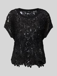 Gebreid shirt met ronde hals van monari - 16