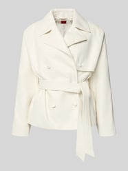 Regular Fit Kunstlederjacke mit Bindegürtel Modell 'AISANDI' von HUGO - 36