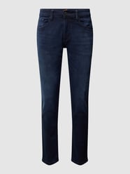 Jeansy o kroju slim fit z dodatkiem streczu model ‘Madison’ od camel active Niebieski - 19