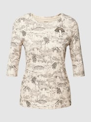 T-Shirt mit Allover-Print von Marc Cain Weiß - 2