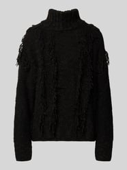 Gebreide pullover met opstaande kraag en franjes van JAKE*S STUDIO WOMAN - 11