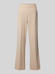 Loose fit stoffen broek van viscosemix, model 'AVA UTILITY' van Cambio Beige - 46