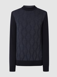 Pullover van scheerwolmix van Pierre Cardin Grijs / zwart - 24