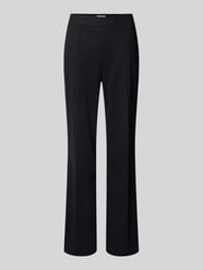 Flared stoffen broek met vaste persplooien van Christian Berg Woman - 21