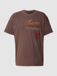 T-Shirt mit Allover-Motiv-Print von BDG Urban Outfitters Braun - 17